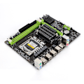 Miniatyrbilde 3 av 7: X58S LGA 1366Pin DDR3 Stasjonær datamaskin PC Hovedkort Fem-fase drevet hovedkort
