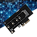Miniatyrbild 6 av 7: M.2 SSD till PCIE 4X datorutvidgningskort adapter för Windows/Linux/Mac OS