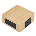 Pikkukuva 4 / 7: Q1A Puinen Bluetooth-kaiutin Subwoofer Vakaa Kannettava USB-työpöydän Retro-kaiuttimet Kotiin Keltainen