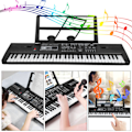 Miniatyrbilde 4 av 5: 61 Tangenter Digitalt Musikk Elektronisk Orgel Bærbart Keyboard med Mikrofon for Barn