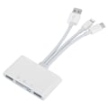 Miniatyrbillede 1 af 7: 5-i-1 udvidelsesadapter USB3.0 lille hukommelseskort/hukommelseskort kamera kortlæser til iOS/Android