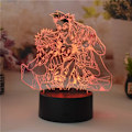 Miniatyrbillede 2 af 7: 3D LED Natlys Gon Freecss Killua Anime Børneværelse Sengelampe Visuel Dekoration Lys Hjem Dekoration Børnegaver