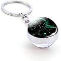 Miniatyrbillede 2 af 5: Zodiac 12 Constellation Glow In The Dark Kreativ Galaxy nøglering Sagittarius-1