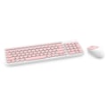 Pikkukuva 3 / 7: IK6630 Pyöreä Punk Keycap Langaton Näppäimistö Mykistys Virransäästö Hiirisetti (Valkoinen vaaleanpunainen)
