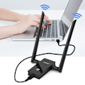 Pikkukuva 3 / 7: EDUP 1200Mbps 2.4G+5.8G kaksoiskaistainen nopea USB3.0 WIFI-sovitin kaksoisantennilla