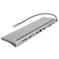 Miniatyrbild 2 av 7: 11 i 1 Hubb Typ-C Expansionsdocka USB3.1 till HDMI Kortläsare Multifunktionell Adapter