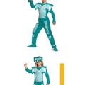 Miniatyrbild 7 av 8: Minecraft rustning pojkar overall kostym blå kostym barn magisk diamant rustning set Halloween  Medium (5-7)