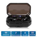 Pikkukuva 7 / 7: Langattomat urheilukuulokkeet Bluetooth 5.0 Touch TWS -nappikuulokkeet Mini In‑Ear -kuulokkeet F8Musta