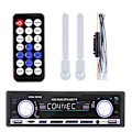 Miniatyrbillede 1 af 7: 4 x 60W Dual USB Bil Dash Look Single Spindle Dual USB Bil MP3 FM Radioafspiller