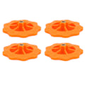 Miniatyrbillede 1 af 7: 4 stk. Hotbed Justeringsmøtrik Høj Hårdhed M4 Varmeseng Nivellering Møtrik til LONGER LK4 Pro til Ender 5 til Ender 3 V2Orange