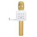 Miniatyrbillede 4 af 7: Trådløs Bluetooth Karaoke Håndholdt Mikrofon Bærbar med Mobiltelefon Stativ til Fest Guld