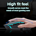 Miniatyrbillede 3 af 7: Ledningsforbundet Gaming Mus, Optisk USB Mus til Laptop/Desktop, Ergonomisk, med 6 Programmerbare Knapper, 4 Justerbare DPI op til 4000 DPI