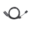 Miniatyrbillede 1 af 7: HD TV-kabel USB til HD Multimedia Interface-konverterkabel til Android / IOS-system Sort