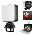 Miniatyrbilde 1 av 6: Videokonferanse Lyssett, Zoom Lys, Fjernarbeid, Lystilbehør for Laptop, Dimbar & Oppladbar LED Video Fylllys