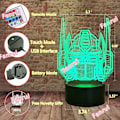 Miniatyrbild 2 av 8: Coola Transformers Bots Optimus Prime Actionfigur Autobots 3D Knight Transfigur 16 Färgväxlande LED Nattlampa Dekoration Fans Män Pojkar Barn Tonåringar