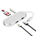 Pikkukuva 5 / 7: 6-in-1 Type-C - HDMI+USB3.0*2+PD lataus+SD+TF Hub-sovitin