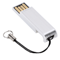 Pikkukuva 1 / 7: 16 Gt:n kannettava työntö- ja veto-USB2.0-muistitikku ketjulla Windows Vista/7/10/Mac White