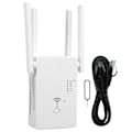 Miniatyrbild 1 av 7: Trådlös router Dual Frequency Repeater Wifi Signal Amplifier Pass Wall  100‑240V