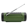 Pikkukuva 6 / 7: PL‑89 Kannettava langaton Bluetooth-kaiutin Subwoofer LED-taskulamppu FM-radio Ulkoilmastereot