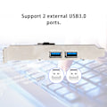 Pikkukuva 7 / 7: PCI-E 2-port USB 3.0 -nousukortin laajenninsovitinkortti Windows XP / Vista -käyttöjärjestelmälle