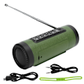 Pikkukuva 1 / 7: PL‑89 Kannettava langaton Bluetooth-kaiutin Subwoofer LED-taskulamppu FM-radio Ulkoilmastereot