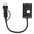 Pikkukuva 3 / 7: 7.1 USB 2.0 Ulkoinen äänikortti 2 In1 Ääniadapteri Type‑C Mikrofoni Tietokoneen lisävaruste