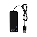 Miniatyrbillede 2 af 7: USB 2.0 Hub TIL 3 port USB 2.0 + Hovedtelefon  Mikrofon w 7.1CH Lydadapter Port Splitter Sort