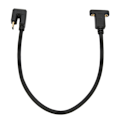 Pikkukuva 6 / 7: USB-kaapeli 0,3 m USB 3.1 Type-C uros naaras 10 Gbps U-tyyppinen kyynärpää paneelikiinnitysruuvin reiällä autodatakaapeli