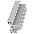 Miniatyrbillede 2 af 7: Vertikal bærbar computer stand 3 slots organiser til opbevaring af breddejustering bærbar computer til hjemmet kontor sølv