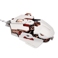 Miniatyrbild 4 av 7: LUOM Ergonomisk USB-kabelansluten spelmus 10 programmerbara knappar Justerbar DPI LED-ljus Vit