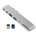 Miniatyrbild 5 av 7: Multifunktionell USB-C till TF Hub Adapter PD Laddningsdockningsstation för MacBook Pro