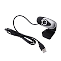 Miniatyrbild 1 av 3: USB 2.0 PC-webbkamera böjbar webbkamera med autofokus för dator PC bärbar silver