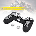 Miniatyrbillede 2 af 7: Blød silikone cover med Transformers-design til PS4-controller - Hvid og sort