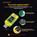 Miniatyrbilde 4 av 7: Bluetooth USB3.0 Fargeskjerm Spenning Strøm Tester Voltmeter Multimeter Type C Grensesnitt