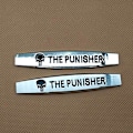 Miniatyrbillede 2 af 5: 2X The Punisher Skull Silver Bil Emblem 3D Metal Side Fender Dekal Auto Badge Sticker