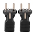 Miniatyrbild 3 av 7: 2-pack  till 5-15R strömadapter hane till hona Plug and Play  till  strömomvandlare