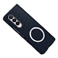 Miniatyrbillede 1 af 5: Case Magsafe Carbon Fiber Slim Magnetisk Etui til Samsung Galaxy Z Fold 4 5G Slim Etui Hård Stødsikker Tynd Etui Support Trådløs Oplader