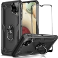 Miniatyrbilde 1 av 2: Samsung Galaxy A12 mobiltelefondeksel, militær fallsikkert deksel, 15 fot falltestbeskyttende deksel, med magnetisk støtte og kjøretøy s