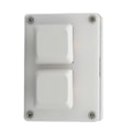 Pikkukuva 2 / 7: Mini-näppäimistö 2 näppäintä USB Punainen kytkin Plug and Play Ergonominen ohjelmoitava näppäimistö Taustavalaistuksella Pelaamiseen Toimistoon Mediaan
