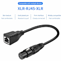Miniatyrbillede 2 af 7: XLR 5-polet RJ45-adapterkabel - XLR 5-polet han til RJ45 & XLR 5-polet hun til RJ45 hun DMX Ethernet-adapterkonverterkabel (1 sæt/2 pakke)