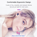 Miniatyrbilde 2 av 9: Trådløse ørepropper for små øreganger, kun 3 g lette, søte farger for kvinner og barn Ørepropper, Bluetooth 5.2 ørepropper, hurtigladeetui, Bluet Pink