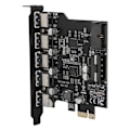 Pikkukuva 2 / 7: PCI-E 5-porttiseen USB 3.0 19-nastaiseen PCI Express -laajennuskortti