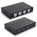 Pikkukuva 2 / 7: KVM-kytkin USB2.0, jaa laite HDMI 4 sisään 4 ulos tulostinjakamiseen, hiirelle, näppäimistölle 404K404K