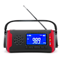 Miniatyrbilde 2 av 7: MD‑097 Solar Håndsveiv FM WB Radio Utendørs Nød Dynamo Værlader Lommelykt EU-versjon