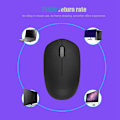 Miniatyrbillede 7 af 7: I210 Trådløs Mus Desktop Laptop Kontor 2.4G 3Key 3D 1600 DPI Strømbesparende Mus (Sort)