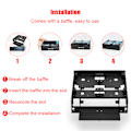 Miniatyrbillede 2 af 7: OImaster 2,5\" / 3,5\" HDD / SSD til 5,25\" Floppy Drive Bay Computer Montering Beslag Adapter