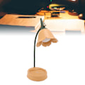 Miniatyrbillede 3 af 5: 3W LED Touch Bordlampe 3 Gear Justerbar Foldbar Kronblad Form Desktop Bordlampe USB 5V Orange