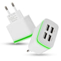Miniatyrbilde 6 av 7: Universell 4-porters USB-lader laderhode for smarttelefon nettbrett