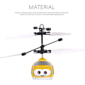 Miniatyrbilde 5 av 7: Fjernstyrt Fly Mini RC Helikopter RC Fly Elektrisk RC Fly Flymodell Smart Sensor Kollisjonssikker Gutt Jente Leke Fly Gave Yellow