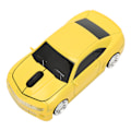 Miniatyrbilde 5 av 7: Trådløs mus i sportsbilform, 2,4 GHz LED-lys, 1600 DPI optisk sensor for OS X PC, gul